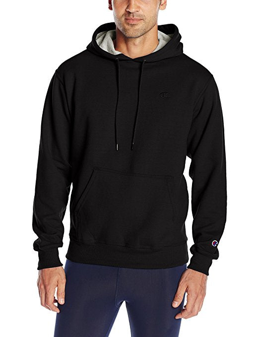 Champion Men's Powerblend® Sweats Pullover Hoodie - Black (XL) - ADDROS.COM